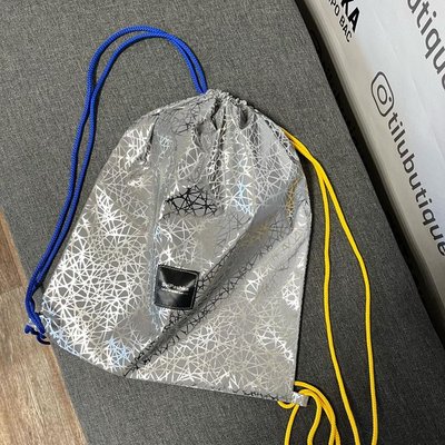 Светоотражающий рюкзак-мешок SviPashka Паутинка  желто синие ручки 190 фото