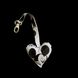 Svitashka heart reflective keychain in assortment