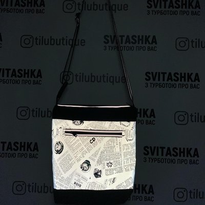 Сумка Почтальон ( Мессенджер) со светоотражающим карманом рефлективый ремень 315 фото