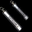 Reflective keychain Svitashka black 1 pc on a carabiner