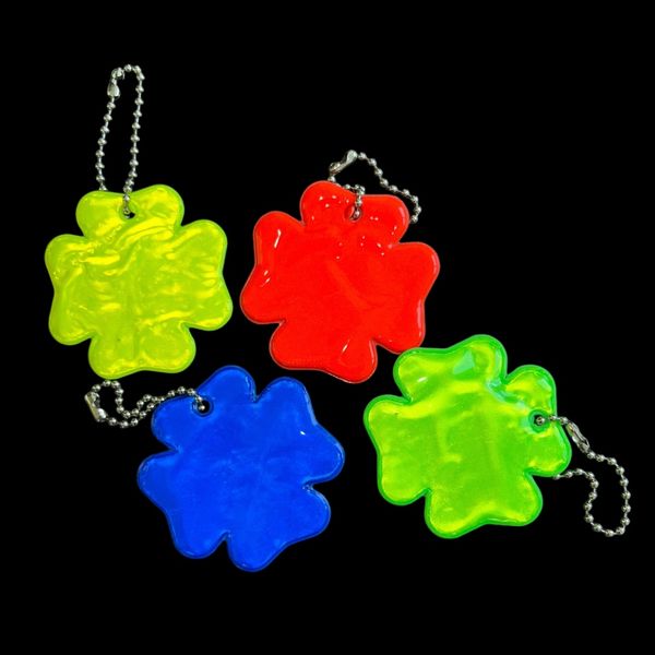 Reflective keychain "Four-leaved" in assortment