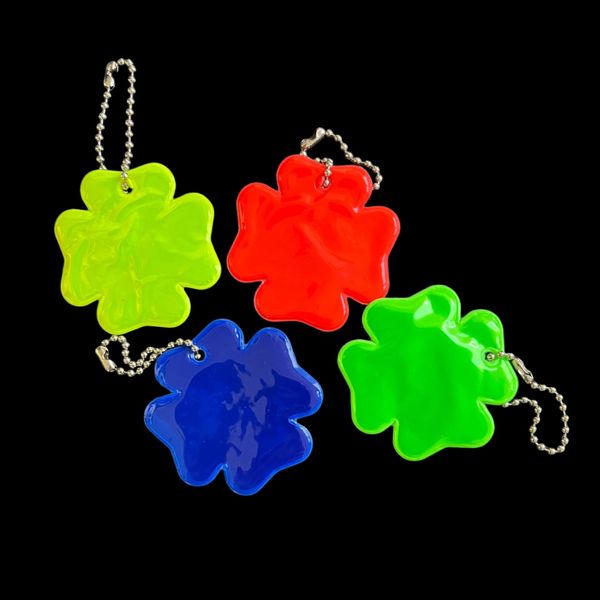 Reflective keychain "Four-leaved" in assortment