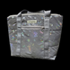 Svitashka reflective shopper bag "Butterfly" with gray handles and zippered pockets