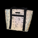 Svitashka reflective shopper bag "Butterfly" with gray handles and zippered pockets