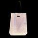 Svitashka reflective shopper bag "Blue feathers" with yellow-blue handles