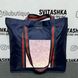 Women's bag with reflective pockets and double handles. blue Svitashka Oxford