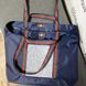 Women's bag with reflective pockets and double handles. blue Svitashka Oxford