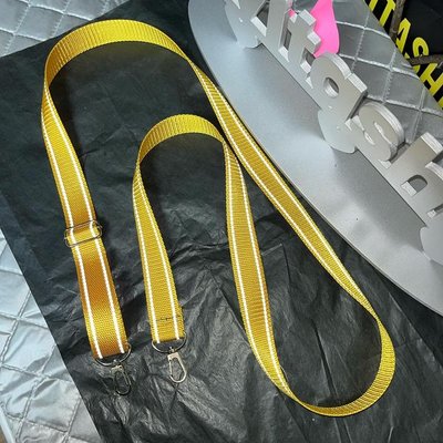 Довгий ремінець для сумки світловідбиваючий 150 см жовтий 268 фото