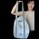 Reflective shopper bag Svitashka candy with pockets Tiktok dark gray handles