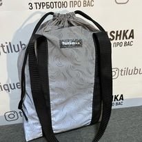 Светоотражающая сумка Svitashka Черные перышки конфетка черные ручки 153 фото