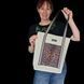 Svitashka shopper bag with leopard pockets and reflective handles