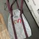 Світловідбиваюча сумка шоппер Світашка цукерочка з кишенями Абстракція бордові ручки 206 фото 4
