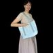 Women's reflective Svitashka shopper bag with zippered pockets. Gray handles