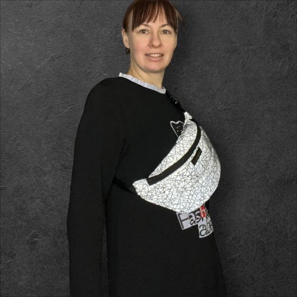 Світловідбиваюча сумка Бананка "Павутинка" Svitashka 324 фото