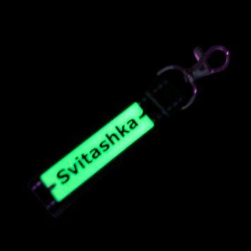 Магічний світловідбиваючий брелок Svitashka 2в1 | Світиться у темряві + відбиває світло Чорний 577 фото