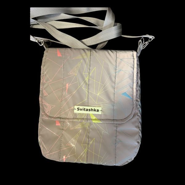 Svitashka Reflective Crossbody Bag Neon Abstraction Svitashka with Long Strap