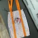 Світловідбиваюча сумка шоппер Світашка цукерочка з кишенями Сині літери помаранчеві ручки 210 фото 6