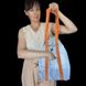 Reflective shopper bag Svitashka candy with pockets Blue letters orange handles