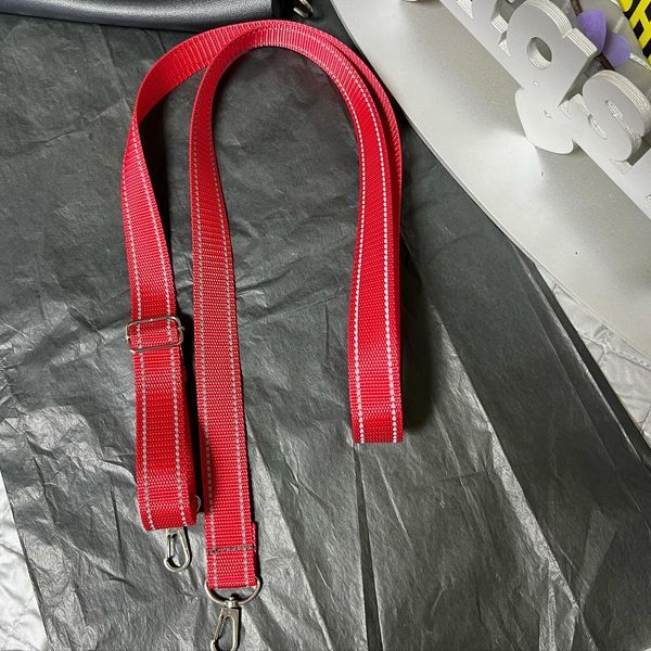 Long reflective bag strap Svitashka 150 cm. Red