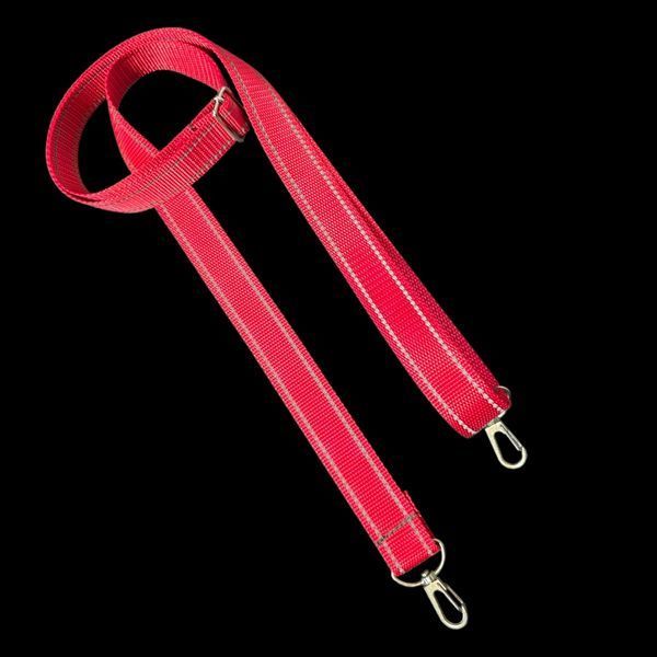 Long reflective bag strap Svitashka 150 cm. Red