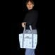 Shopper bag Svitashka reflective Star gray handles with zipper