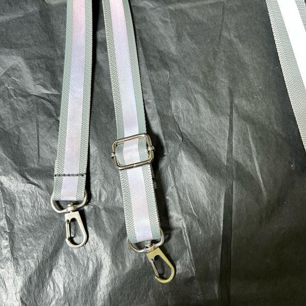 Long reflective bag strap Svitashka 150 cm. Gray 20mm