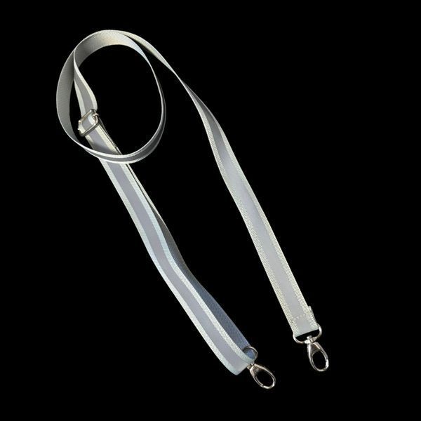 Long reflective bag strap Svitashka 150 cm. Gray 20mm