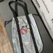 Світловідбиваюча сумка шоппер Світашка цукерочка з кишенями Зорі чорні ручки 212 фото 6