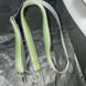 Long bag strap reflective Svitashka 150 cm. Gray-green 25mm