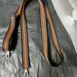 Long reflective bag strap Svitashka 150 cm. Black-orange 25mm