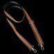 Long reflective bag strap Svitashka 150 cm. Black-orange 25mm