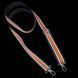 Long reflective bag strap Svitashka 150 cm. Black-orange 25mm