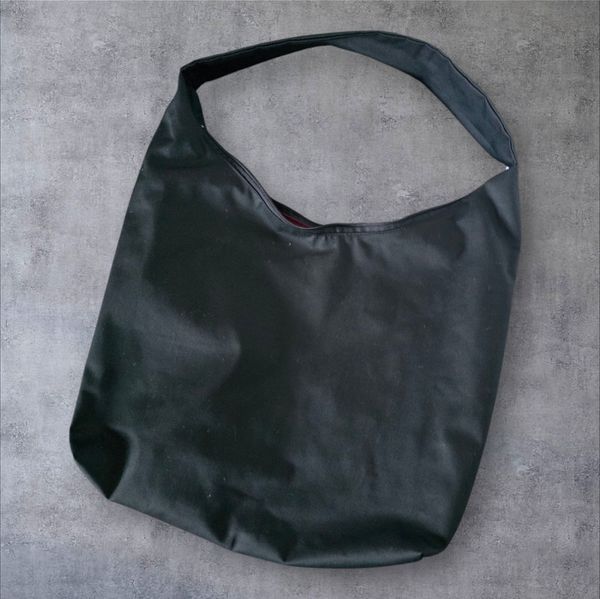 Women's bag Svitashka Hobo Reflective pockets. Over the shoulder. Black