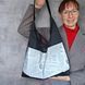 Women's bag Svitashka Hobo Reflective pockets. Over the shoulder. Black