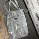 Світловідбиваюча сумка шоппер Світашка цукерочка з Срібні Міккі  сірі ручки 215 фото 4
