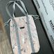 Світловідбиваюча сумка шоппер Світашка цукерочка з Срібні Міккі  сірі ручки 215 фото 5