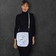 Svitashka Reflective Crossbody Bag Black Letters Svitashka with Long Strap