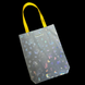 Reflective shopper bag Svitashka Butterfly on the button yellow handles