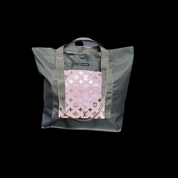 Жіноча сумка із світловідбиваючими кишенями з подвійними ручками. Світашка Оксфорд ЛВ 335 фото