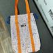 Світловідбиваюча сумка шоппер Світашка цукерочка Сині літери помаранчеві ручки 219 фото 4