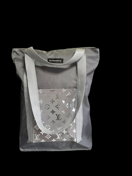 Shopping bag with reflective pockets Svitashka Oxford LV with a zipper