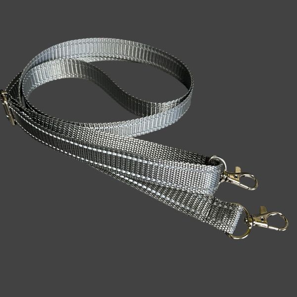 Long strap for Svitashka bag reflective 150 cm gray (20 mm)