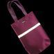 Svitashka shopper bag made of cherry gabardine with reflective tape | reusable bag | Made in Ukraine