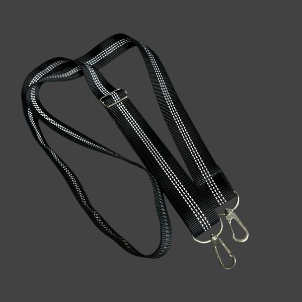 Svitashka bag strap black reflective 150 cm black (25 mm)