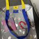 Світловідбиваюча сумка шоппер Світашка Міккі з кишенями жовто сині ручки на магнітній кнопці 173 фото 3