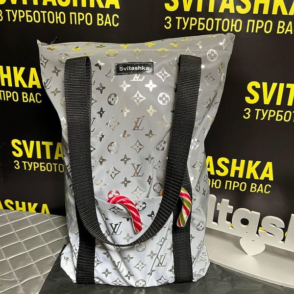 Светоотражающая сумка шоппер Svitashka ЛВ на замке змейке 223 фото