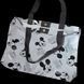 Reflective Svitashka Black Mickey shopper with short black handles on a magnetic button