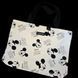 Reflective Svitashka Black Mickey shopper with short black handles on a magnetic button