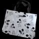 Reflective Svitashka Black Mickey shopper with short black handles on a magnetic button