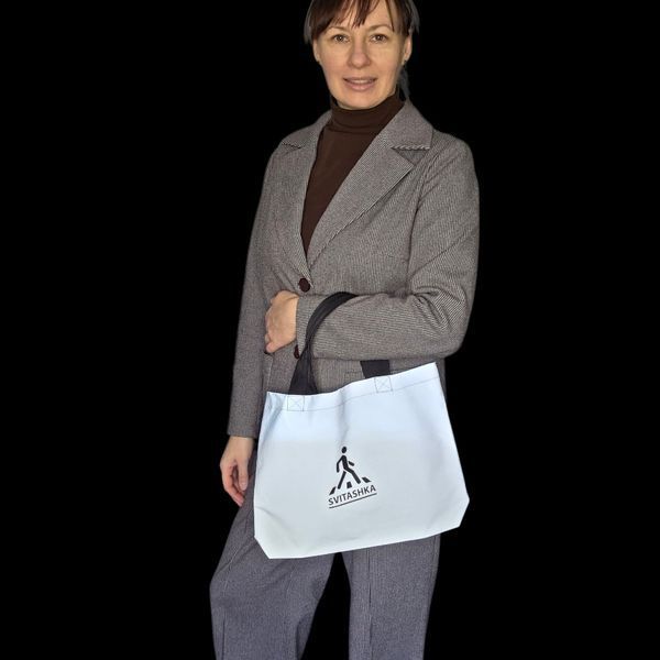 Svitashka Reflective Shopper Bag Pedestrian Logo - Gray Shopper, Stylish and Safe